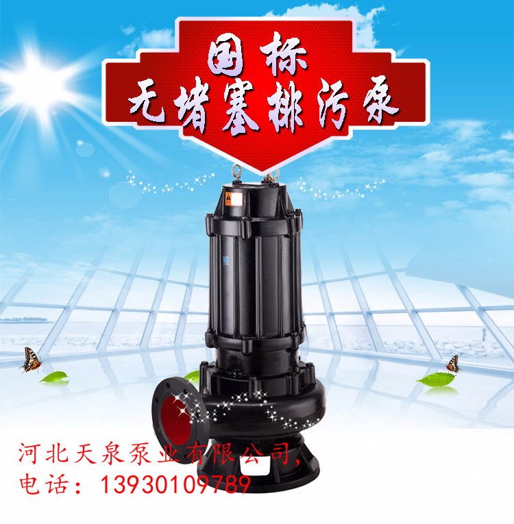 污水泵_65QW30-30-5.5污水泵厂家_上海人民水泵污